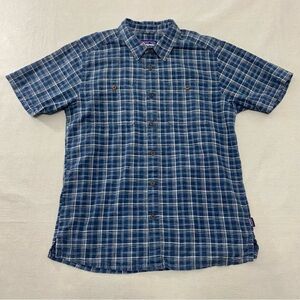 Patagonia Men’s Medium Short Sleeve Button Up Multi Color Plaid 53139SP19